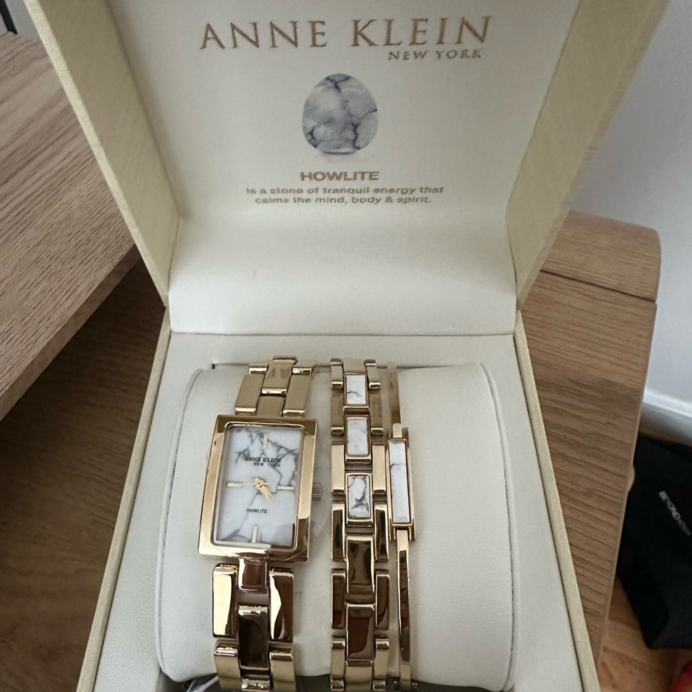Anne Klein Elegant Gold-Tone Bracelet Watch